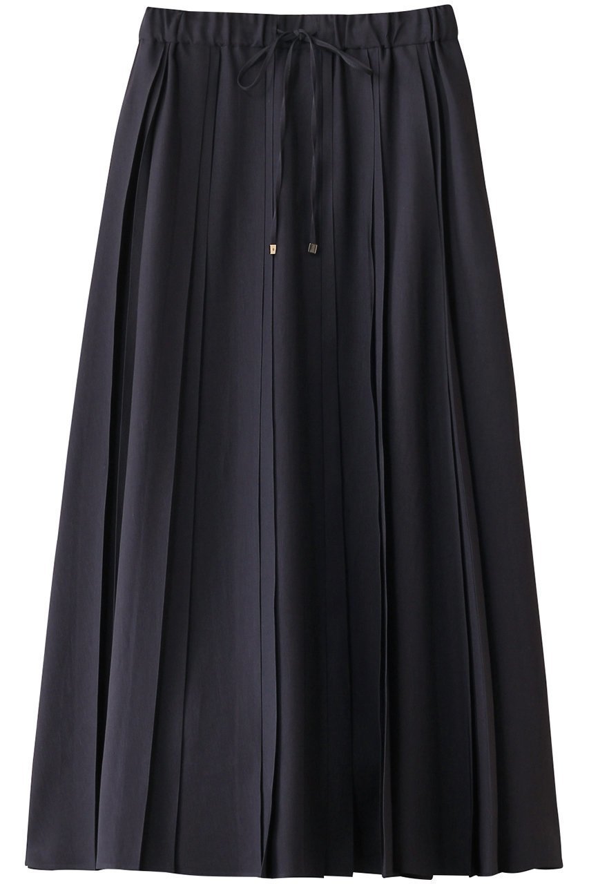 【エブール/ebure】のリネンアセテート ランダムプリーツスカート インテリア・キッズ・メンズ・レディースファッション・服の通販 founy(ファニー) 　ファッション　Fashion　レディースファッション　Fashion for Women　スカート　Skirts　プリーツスカート / 上品フェミニンスタイル　Pleated Skirts　キャップ　Cap, Baseball Cap　サテン　Satin, Glossy Fabric　スピンドル　Spindle, Drawcord　プリーツ　Pleats, Pleated　ランダム　Random, Irregular　リネン　Linen, Linen Fabric　グレー|ID: prp329100004434694 ipo3291000000032824901