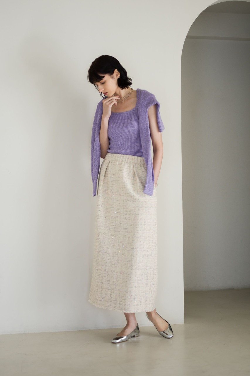 【エブール/ebure】のマルチカラースパングル イージータイトスカート 人気、トレンドファッション・服の通販 founy(ファニー) 　ファッション　Fashion　レディースファッション　WOMEN　スカート　Skirt　シンプル　Simple　タイトスカート　Tight Skirt　リネン　Linen　エレガント 上品　Elegant　夏　Summer　春　Spring　S/S・春夏　Ss・Spring/Summer　other-7|ID: prp329100004434696 ipo3291000000031326524