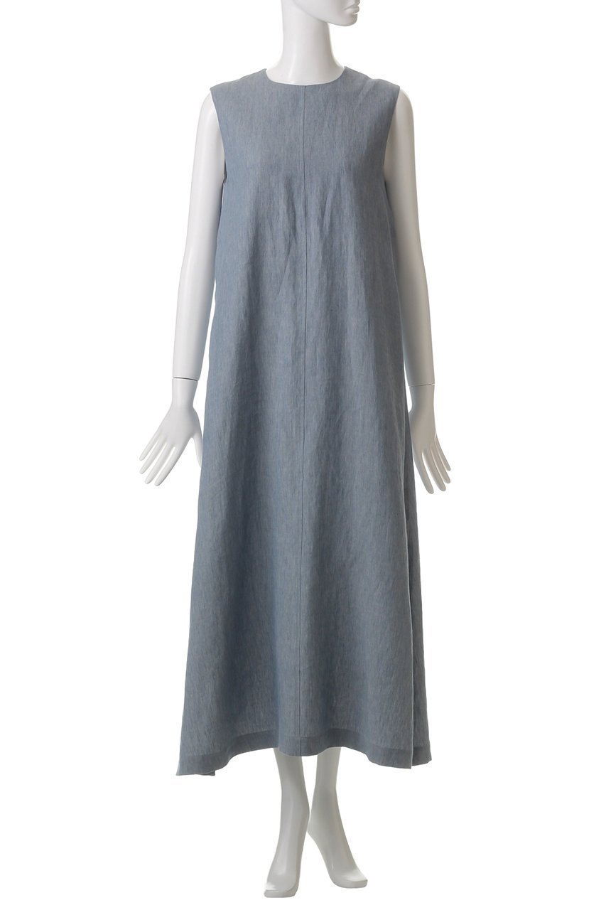 【エブール/ebure】のライトピュアリネン スリーブレスワンピース 人気、トレンドファッション・服の通販 founy(ファニー) 　ファッション　Fashion　レディースファッション　Fashion for Women　ワンピース　Dresses　チュニック　Tunic Tops & Dresses　ジャケット　Jacket, Outerwear　スリット　Slit, Slit Detail　チュニック　Tunic, Long Top　ブローチ　Brooch, Pin Brooch　リゾート　Resort, Vacation Style　リネン　Linen, Linen Fabric　エレガント 上品　Elegant　再入荷　Restock / Back in Stock　other-2|ID: prp329100004434697 ipo3291000000032732274