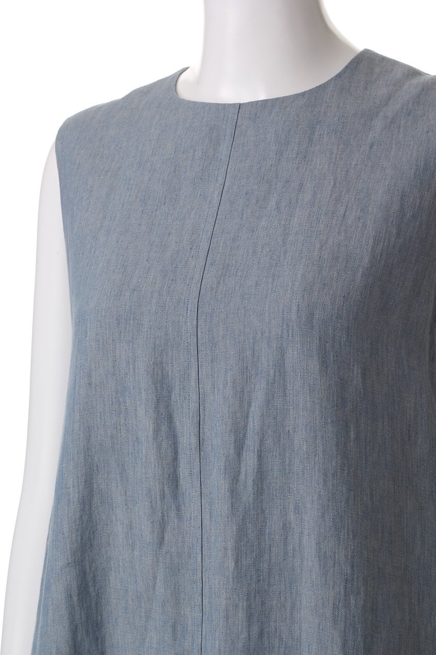 【エブール/ebure】のライトピュアリネン スリーブレスワンピース 人気、トレンドファッション・服の通販 founy(ファニー) 　ファッション　Fashion　レディースファッション　Fashion for Women　ワンピース　Dresses　チュニック　Tunic Tops & Dresses　ジャケット　Jacket, Outerwear　スリット　Slit, Slit Detail　チュニック　Tunic, Long Top　ブローチ　Brooch, Pin Brooch　リゾート　Resort, Vacation Style　リネン　Linen, Linen Fabric　エレガント 上品　Elegant　再入荷　Restock / Back in Stock　other-5|ID: prp329100004434697 ipo3291000000032732277