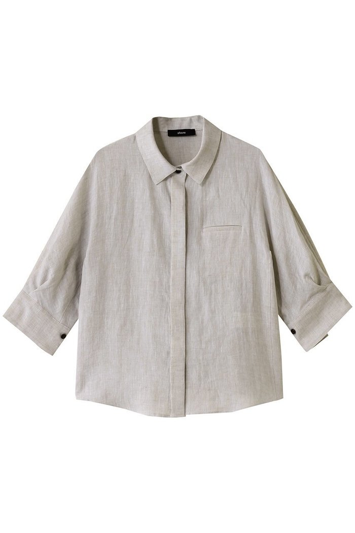 【エブール/ebure】のライトピュアリネン パフスリーブシャツ インテリア・キッズ・メンズ・レディースファッション・服の通販 founy(ファニー) https://founy.com/ ファッション Fashion レディースファッション WOMEN トップス・カットソー Tops/Tshirt シャツ/ブラウス Shirts/Blouses クール Cool ショート Short スリーブ Sleeve セットアップ Set Up フォルム Form リネン Linen エレガント 上品 Elegant |ID: prp329100004434699 ipo3291000000030979139