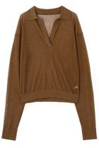 【エトレトウキョウ/ETRE TOKYO】のシアーポロニットプルオーバー ブラウン|ID:prp329100004434703