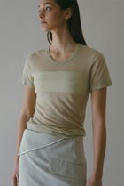 【エトレトウキョウ/ETRE TOKYO】のハーフスリーブシアーニットプルオーバー セージ|ID: prp329100004434704 ipo3291000000034957181