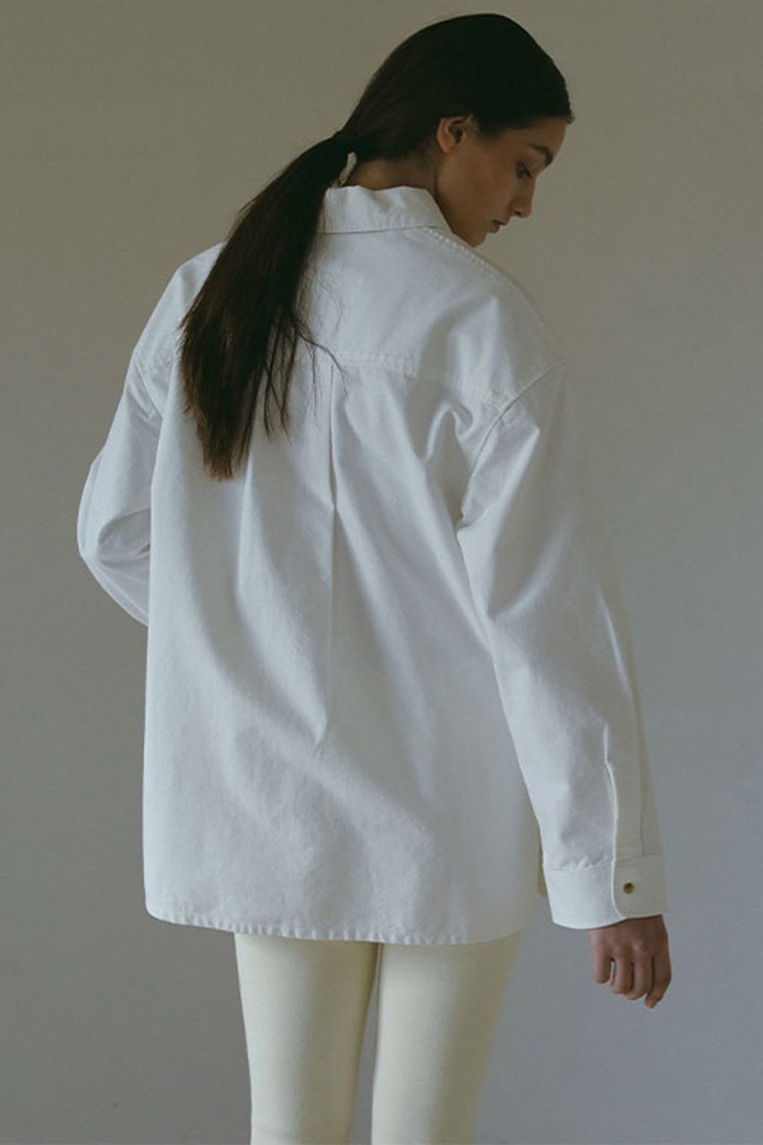 【エトレトウキョウ/ETRE TOKYO】のオープンカラーオーバーサイズダンガリーシャツ 人気、トレンドファッション・服の通販 founy(ファニー) 　ファッション　Fashion　レディースファッション　WOMEN　トップス・カットソー　Tops/Tshirt　シャツ/ブラウス　Shirts/Blouses　おすすめ　Recommend　インナー　Inner　コンパクト　Compact　ショルダー　Shoulder　スリーブ　Sleeve　タンブラー　Tumbler　ダンガリー　Dungarees　ドロップ　Drop　フロント　Front　ポケット　Pocket　ロング　Long　other-2|ID: prp329100004434705 ipo3291000000031257742