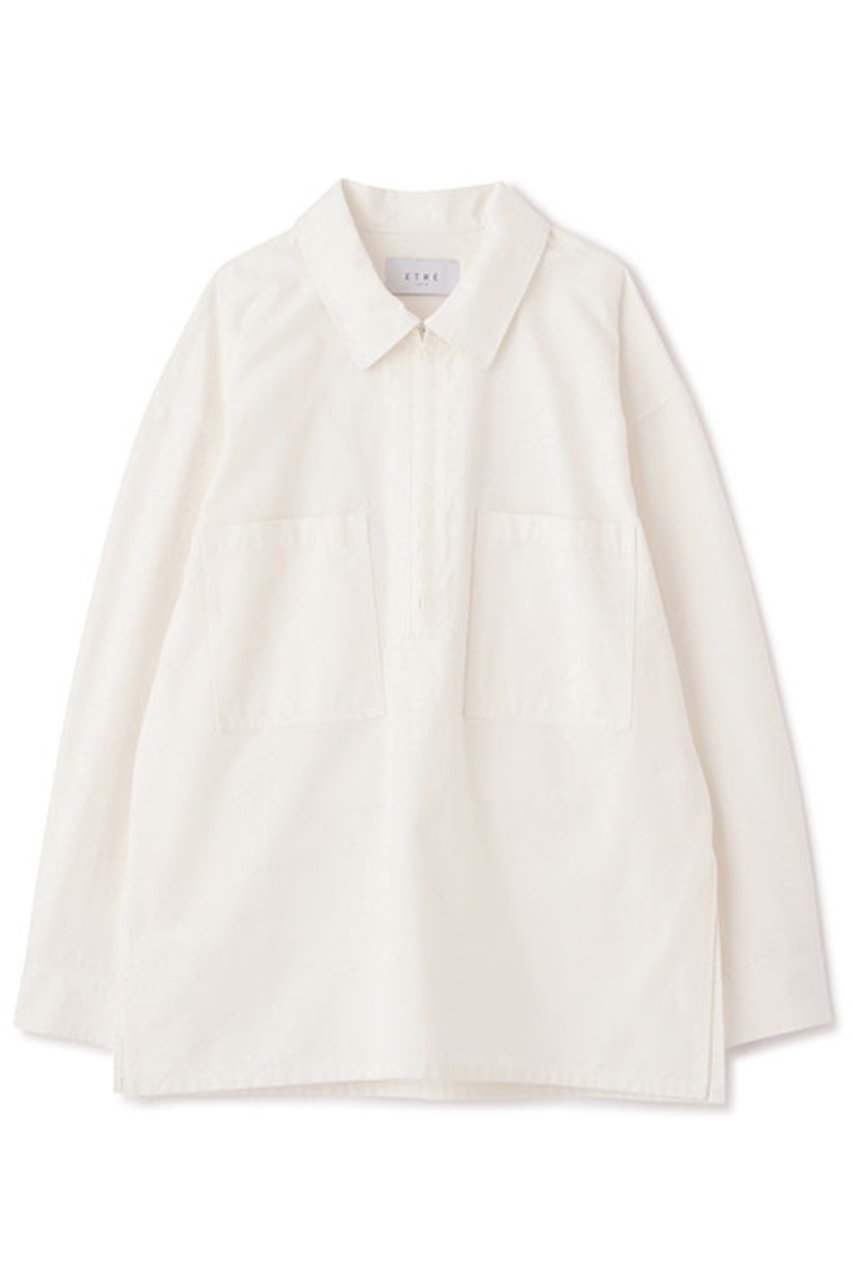 【エトレトウキョウ/ETRE TOKYO】のオープンカラーオーバーサイズダンガリーシャツ 人気、トレンドファッション・服の通販 founy(ファニー) 　ファッション　Fashion　レディースファッション　WOMEN　トップス・カットソー　Tops/Tshirt　シャツ/ブラウス　Shirts/Blouses　おすすめ　Recommend　インナー　Inner　コンパクト　Compact　ショルダー　Shoulder　スリーブ　Sleeve　タンブラー　Tumbler　ダンガリー　Dungarees　ドロップ　Drop　フロント　Front　ポケット　Pocket　ロング　Long　other-6|ID: prp329100004434705 ipo3291000000031326551
