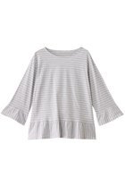 【キッドブルー/KID BLUE】の25コンビボーダー天竺トップス ライトグレー|ID: prp329100004434706 ipo3291000000032833857