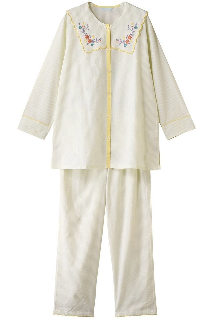 【キッドブルー/KID BLUE】の25ストライプエンブパジャマ インテリア・キッズ・メンズ・レディースファッション・服の通販 founy(ファニー) https://founy.com/ ファッション Fashion レディースファッション WOMEN トップス・カットソー Tops/Tshirt ストライプ Stripe スリーブ Sleeve パジャマ Pajamas ロング Long 夏 Summer NEW・新作・新着・新入荷 New Arrivals 春 Spring S/S・春夏 Ss・Spring/Summer |ID: prp329100004434707 ipo3291000000030979162
