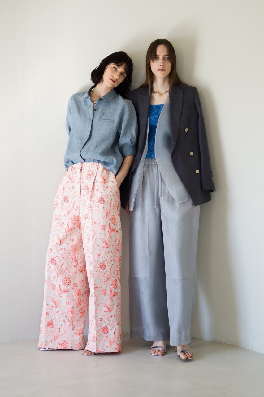【エブール/ebure】のシルクシアー イージーワイドパンツ 人気、トレンドファッション・服の通販 founy(ファニー) 　ファッション　Fashion　レディースファッション　WOMEN　パンツ　Pants　オーガンジー　Organdy　シルク　Silk　パッチ　Patch　ポケット　Pocket　ワイド　Wide　other-6|ID: prp329100004434709 ipo3291000000031326559