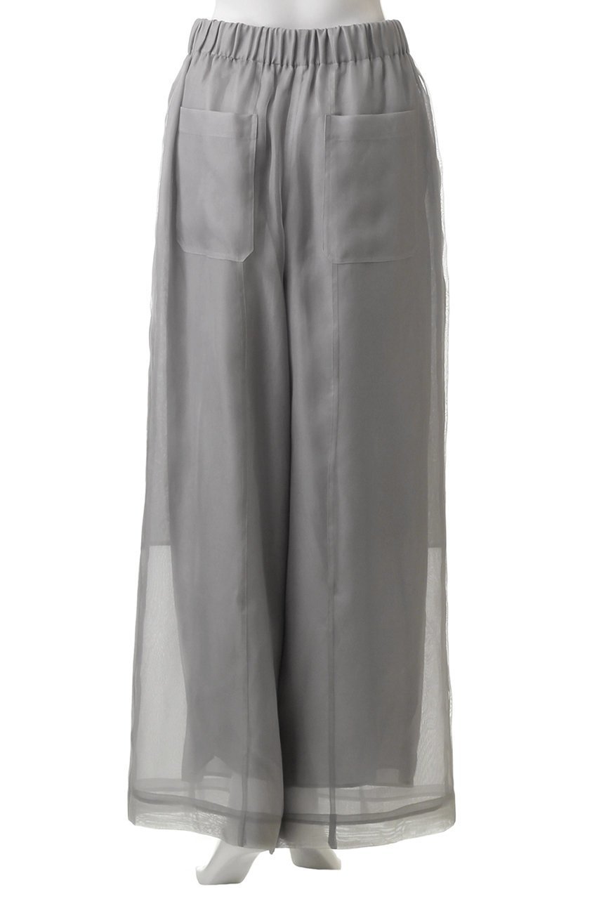 【エブール/ebure】のシルクシアー イージーワイドパンツ 人気、トレンドファッション・服の通販 founy(ファニー) 　ファッション　Fashion　レディースファッション　Fashion for Women　パンツ　Pants & Trousers　オーガンジー　Organza Fabric　シルク　Silk, 100% Silk　パッチ　Patch, Appliqué　ポケット　Pocket, Pocket Detail　ワイド　Wide, Wide Fit　other-4|ID: prp329100004434709 ipo3291000000032901284