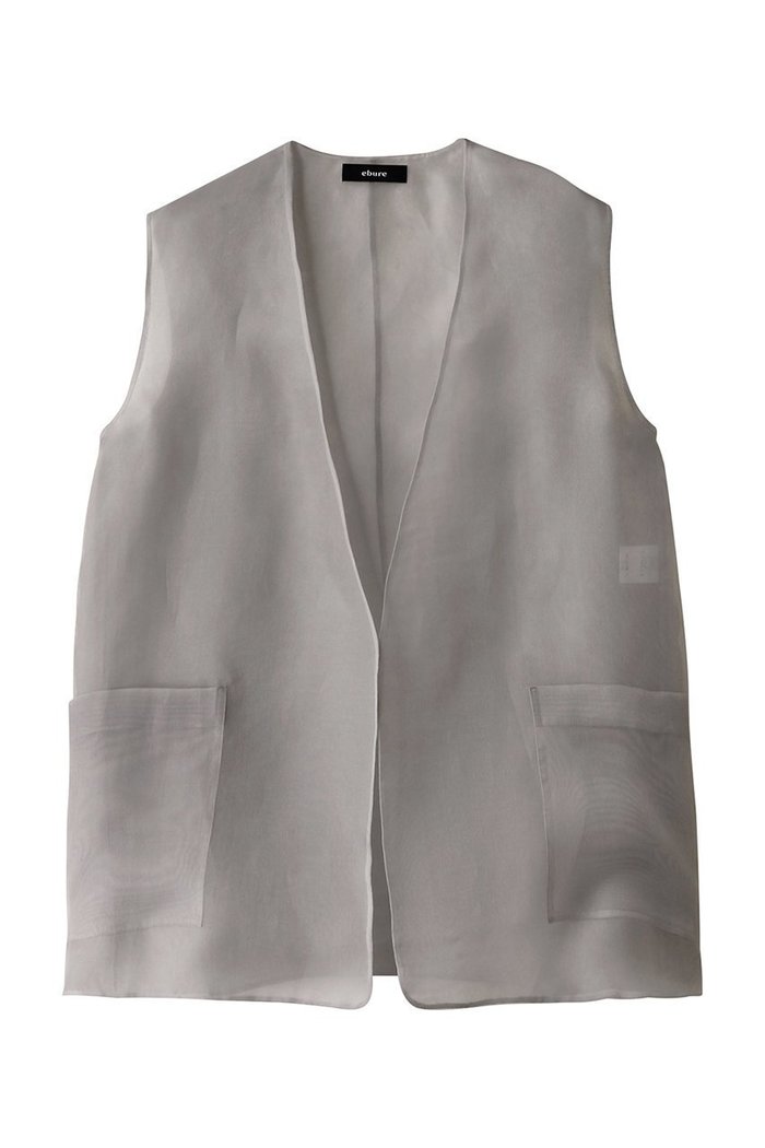 【エブール/ebure】のシルクシアー ジレブラウス インテリア・キッズ・メンズ・レディースファッション・服の通販 founy(ファニー) https://founy.com/ ファッション Fashion レディースファッション WOMEN アウター Coat Outerwear トップス・カットソー Tops/Tshirt キャミソール / ノースリーブ No Sleeves シャツ/ブラウス Shirts/Blouses ベスト/ジレ Gilets/Vests おすすめ Recommend シアー Sheer シルク Silk ジャケット Jacket ノースリーブ No Sleeve フォルム Form 再入荷 Restock/Back In Stock/Re Arrival |ID: prp329100004434710 ipo3291000000030979170