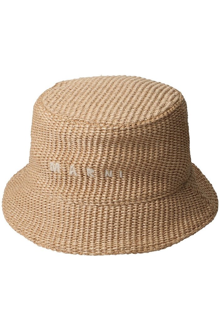 【マルニ/MARNI】のラフィアエフェクトバケットハット インテリア・キッズ・メンズ・レディースファッション・服の通販 founy(ファニー) https://founy.com/ ファッション Fashion レディースファッション Fashion for Women キャップ&ハット Hats & Caps シンプル Simple, Minimal デニム Denim, Jeans Material マキシ Maxi, Full Length ラフィア Raffia, Natural Straw 帽子 Hat, Headwear |ID: prp329100004434713 ipo3291000000036239424