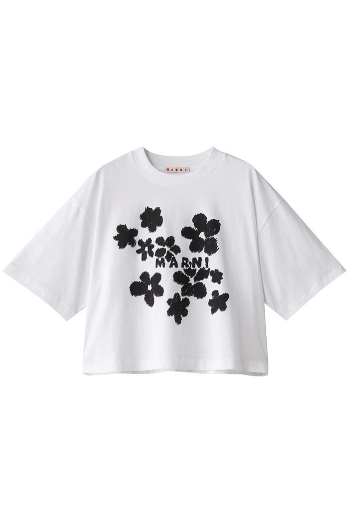 【マルニ/MARNI】のフラワープリントボクシーTシャツ インテリア・キッズ・メンズ・レディースファッション・服の通販 founy(ファニー) https://founy.com/ ファッション Fashion レディースファッション WOMEN トップス・カットソー Tops/Tshirt シャツ/ブラウス Shirts/Blouses ロング / Tシャツ T-Shirts カットソー Cut and Sewn 花柄・フラワープリント・モチーフ Flower Patterns おすすめ Recommend ショート Short スリーブ Sleeve トレンド Trend フォルム Form フラワー Flower プリント Print ボトム Bottom NEW・新作・新着・新入荷 New Arrivals |ID: prp329100004434714 ipo3291000000030979187