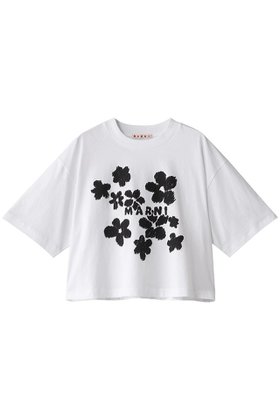 【マルニ/MARNI】 フラワープリントボクシーTシャツ人気、トレンドファッション・服の通販 founy(ファニー) ファッション Fashion レディースファッション Fashion for Women トップス・カットソー Cut & Sew Tops シャツ・ブラウス・オフィスカジュアル Elegant Blouses & Button-Ups ロングTシャツ・Tシャツ Longline T-Shirts & Tees カットソー・ベーシックTシャツ Cut-and-Sewn Tops / Stretch Tees & Basics 花柄・フラワープリント・モチーフ Floral Prints & Motifs / Flower Pattern Tops おすすめ Recommended / Our Picks ショート Short, Short Length スリーブ Sleeve, Long Sleeve / Short Sleeve トレンド Trend, Trending Now フォルム Silhouette, Form フラワー Flower, Floral プリント Print, Printed Pattern ボトム Bottoms, Lower Wear |ID:prp329100004434714