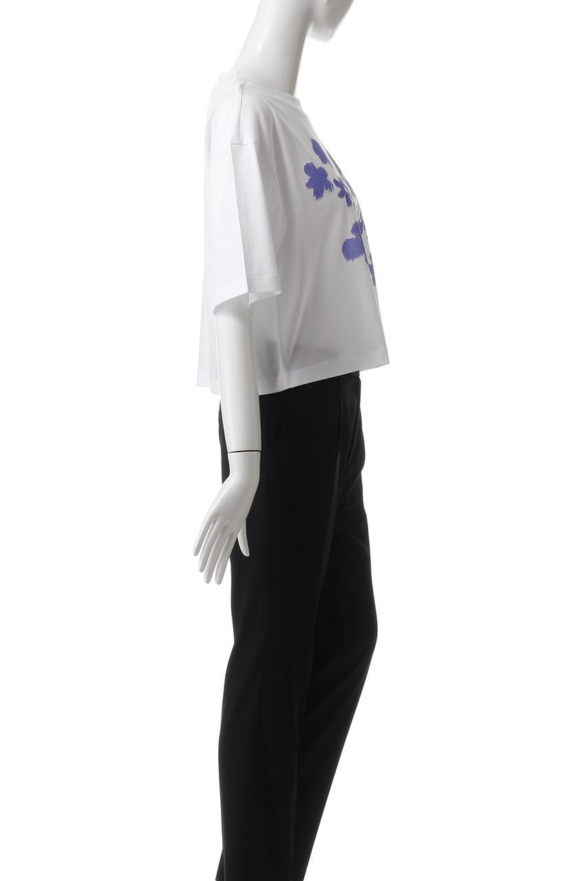 【マルニ/MARNI】のフラワープリントボクシーTシャツ 人気、トレンドファッション・服の通販 founy(ファニー) 　ファッション　Fashion　レディースファッション　Fashion for Women　トップス・カットソー　Cut & Sew Tops　シャツ・ブラウス・オフィスカジュアル　Elegant Blouses & Button-Ups　ロングTシャツ・Tシャツ　Longline T-Shirts & Tees　カットソー・ベーシックTシャツ　Cut-and-Sewn Tops / Stretch Tees & Basics　花柄・フラワープリント・モチーフ　Floral Prints & Motifs / Flower Pattern Tops　おすすめ　Recommended / Our Picks　ショート　Short, Short Length　スリーブ　Sleeve, Long Sleeve / Short Sleeve　トレンド　Trend, Trending Now　フォルム　Silhouette, Form　フラワー　Flower, Floral　プリント　Print, Printed Pattern　ボトム　Bottoms, Lower Wear　other-3|ID: prp329100004434714 ipo3291000000032865018