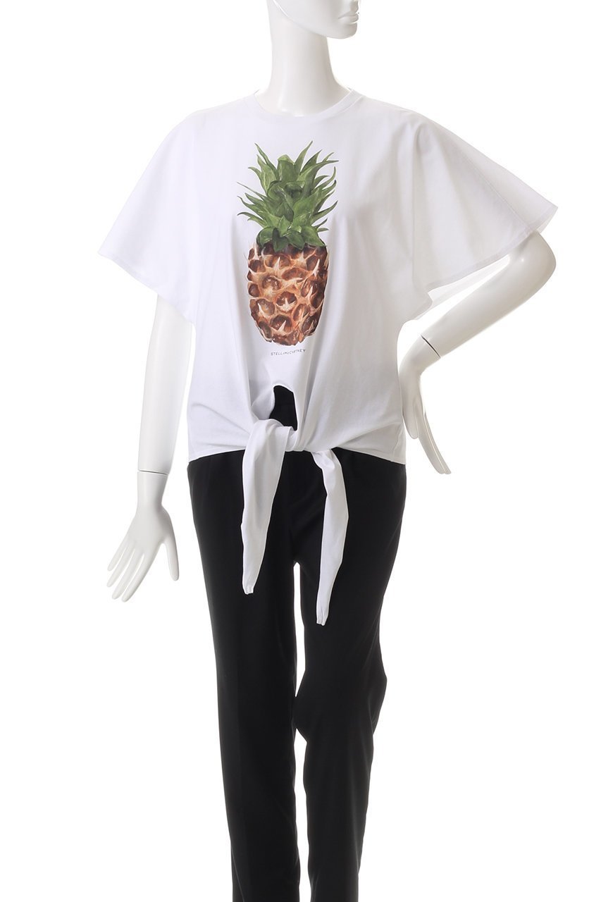 【ステラ マッカートニー/STELLA McCARTNEY】のパイナップルTシャツ 人気、トレンドファッション・服の通販 founy(ファニー) 　ファッション　Fashion　レディースファッション　WOMEN　トップス・カットソー　Tops/Tshirt　シャツ/ブラウス　Shirts/Blouses　ロング / Tシャツ　T-Shirts　カットソー　Cut and Sewn　ショート　Short　スリーブ　Sleeve　デニム　Denim　フェミニン　Feminine　フロント　Front　プリント　Print　other-2|ID: prp329100004434717 ipo3291000000031257827