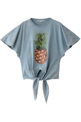 【ステラ マッカートニー/STELLA McCARTNEY】のパイナップルTシャツ 人気、トレンドファッション・服の通販 founy(ファニー) ファッション Fashion レディースファッション Fashion for Women トップス・カットソー Cut & Sew Tops シャツ・ブラウス・オフィスカジュアル Elegant Blouses & Button-Ups ロングTシャツ・Tシャツ Longline T-Shirts & Tees カットソー・ベーシックTシャツ Cut-and-Sewn Tops / Stretch Tees & Basics ショート Short, Short Length スリーブ Sleeve, Long Sleeve / Short Sleeve デニム Denim, Jeans Material フェミニン Feminine, Girly フロント Front, Front Design プリント Print, Printed Pattern |ID:prp329100004434717