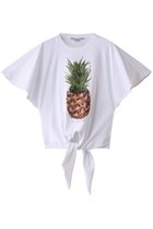 【ステラ マッカートニー/STELLA McCARTNEY】のパイナップルTシャツ 人気、トレンドファッション・服の通販 founy(ファニー) ファッション Fashion レディースファッション Fashion for Women トップス・カットソー Cut & Sew Tops シャツ・ブラウス・オフィスカジュアル Elegant Blouses & Button-Ups ロングTシャツ・Tシャツ Longline T-Shirts & Tees カットソー・ベーシックTシャツ Cut-and-Sewn Tops / Stretch Tees & Basics ショート Short, Short Length スリーブ Sleeve, Long Sleeve / Short Sleeve デニム Denim, Jeans Material フェミニン Feminine, Girly フロント Front, Front Design プリント Print, Printed Pattern thumbnail ピュアホワイト|ID: prp329100004434717 ipo3291000000032865056