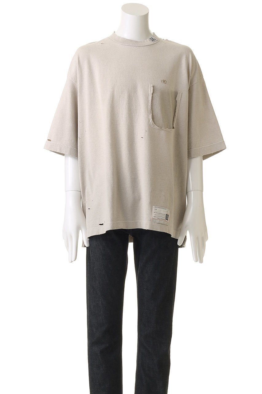 【メゾン ミハラヤスヒロ/Maison MIHARA YASUHIRO / MEN】の【MEN】SUN FADED Tシャツ 人気、トレンドファッション・服の通販 founy(ファニー) 　ファッション　Fashion　メンズファッション　Fashion for Men　トップス・カットソー　Cut & Sew Tops　メンズシャツ　Shirts　ショート　Short, Short Length　スリーブ　Sleeve, Long Sleeve / Short Sleeve　ダメージ　Distressed, Destroyed　ビッグ　Big, Oversized　ボトム　Bottoms, Lower Wear　ポケット　Pocket, Pocket Detail　ヴィンテージ　Vintage Style　other-2|ID: prp329100004434719 ipo3291000000032865094