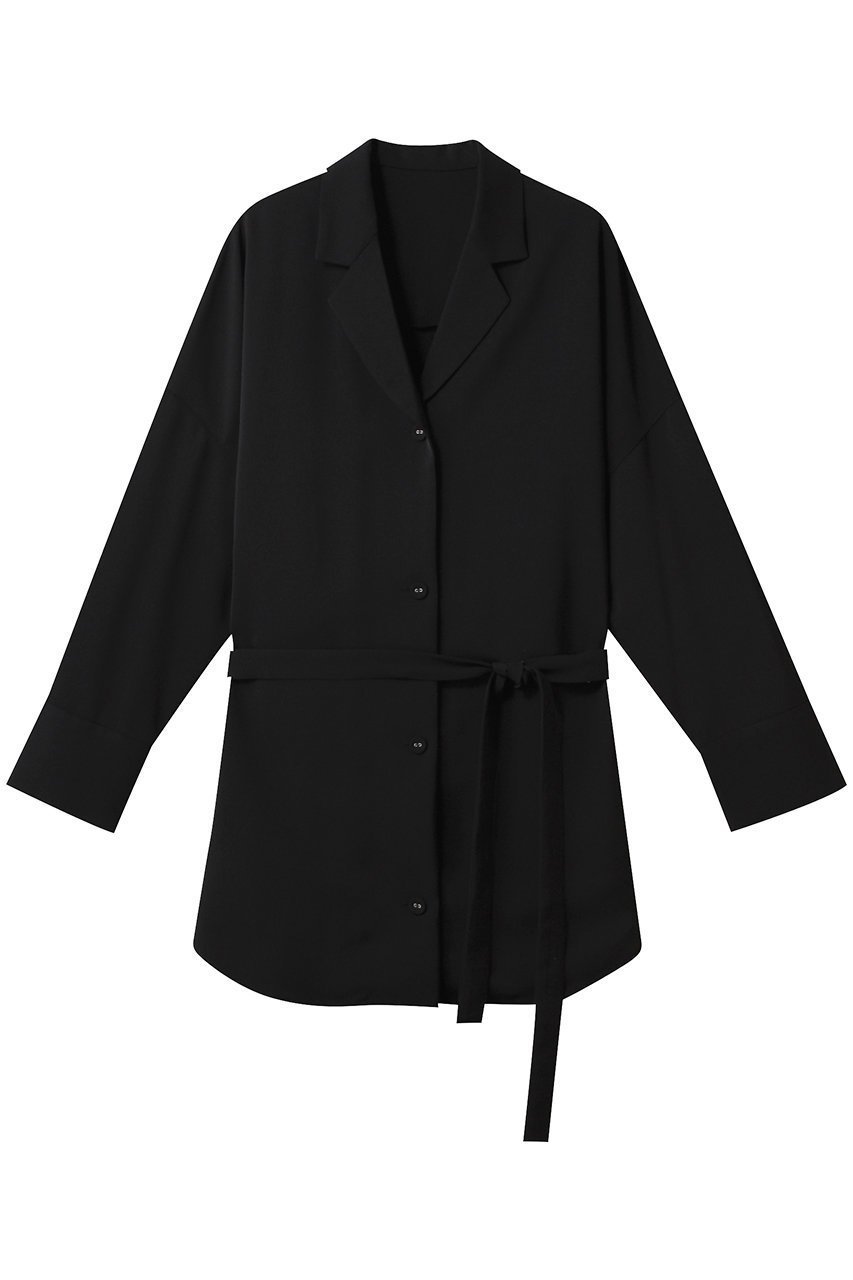 【リムアーク/RIM.ARK】のLong light round shirt/シャツ インテリア・キッズ・メンズ・レディースファッション・服の通販 founy(ファニー) 　ファッション　Fashion　レディースファッション　Ladies' Fashion Online　トップス・カットソー　Tops/Tshirt　シャツ/ブラウス　Shirts/Blouses　インナー　Inner　カットソー　Cut And Sew　スリーブ　Sleeve　ハイネック　High Neck　リラックス　Relax　ロング　Long　ブラック|ID: prp329100004434728 ipo3291000000032376255