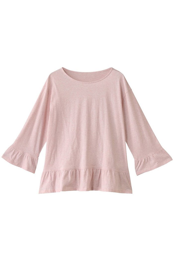 【キッドブルー/KID BLUE】の25トップ天竺トップス インテリア・キッズ・メンズ・レディースファッション・服の通販 founy(ファニー) https://founy.com/ ファッション Fashion レディースファッション Fashion for Women トップス・カットソー Cut & Sew Tops おすすめ Recommended / Our Picks スリーブ Sleeve, Long Sleeve / Short Sleeve パジャマ Pajamas, Sleepwear フェミニン Feminine, Girly フリル Frill, Ruffle リラックス Relax, Relaxed Fit ロング Long, Long-Length |ID: prp329100004434730 ipo3291000000032833841