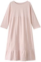 【キッドブルー/KID BLUE】の25コンビボーダー天竺ワンピース 人気、トレンドファッション・服の通販 founy(ファニー) ファッション Fashion レディースファッション Fashion for Women ワンピース Dresses コンビ Combo, Combination Style スリーブ Sleeve, Long Sleeve / Short Sleeve パジャマ Pajamas, Sleepwear ボーダー Border, Stripe リラックス Relax, Relaxed Fit ロング Long, Long-Length 旅行 Travel thumbnail ピンク|ID: prp329100004434731 ipo3291000000032833849