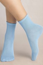 【ブルーフォレ/BLEUFORET】の6401 ソリッドカラー マーセライズドコットンアンクルソックス ライトブルー|ID: prp329100004434735 ipo3291000000035573372