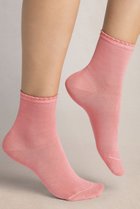 【ブルーフォレ/BLEUFORET】の6401 ソリッドカラー マーセライズドコットンアンクルソックス ピンク|ID: prp329100004434735 ipo3291000000036057101