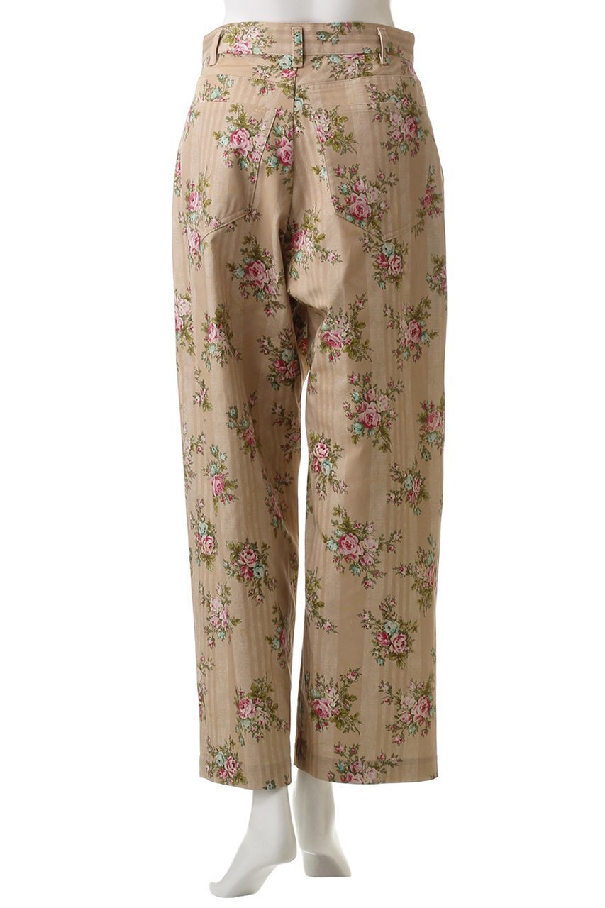 【ルール ロジェット/leur logette】のビンテージフラワーコットンプリントパンツ 人気、トレンドファッション・服の通販 founy(ファニー) 　ファッション　Fashion　レディースファッション　WOMEN　パンツ　Pants　ツイル　Twill　フェミニン　Feminine　フロント　Front　プリント　Print　ローズ　Rose　ヴィンテージ　Vintage　other-4|ID: prp329100004434743 ipo3291000000031257954