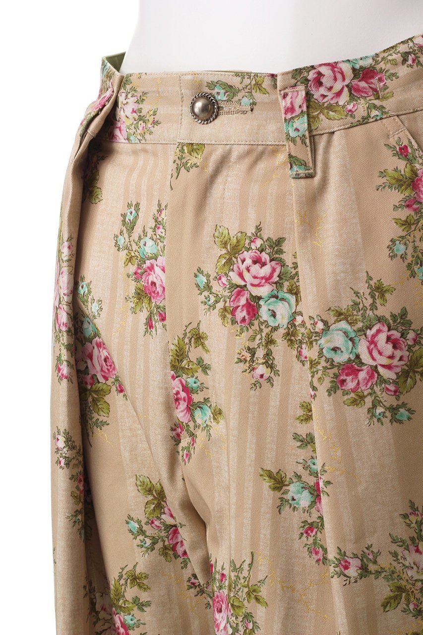 【ルール ロジェット/leur logette】のビンテージフラワーコットンプリントパンツ 人気、トレンドファッション・服の通販 founy(ファニー) 　ファッション　Fashion　レディースファッション　WOMEN　パンツ　Pants　ツイル　Twill　フェミニン　Feminine　フロント　Front　プリント　Print　ローズ　Rose　ヴィンテージ　Vintage　other-5|ID: prp329100004434743 ipo3291000000031326624