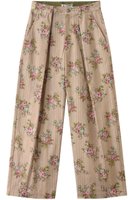 【ルール ロジェット/leur logette】のビンテージフラワーコットンプリントパンツ 人気、トレンドファッション・服の通販 founy(ファニー) ファッション Fashion レディースファッション Fashion for Women パンツ Pants & Trousers ツイル Twist, Twisted Detail フェミニン Feminine, Girly フロント Front, Front Design プリント Print, Printed Pattern ローズ Rose, Rose Motif ヴィンテージ Vintage Style |ID:prp329100004434743