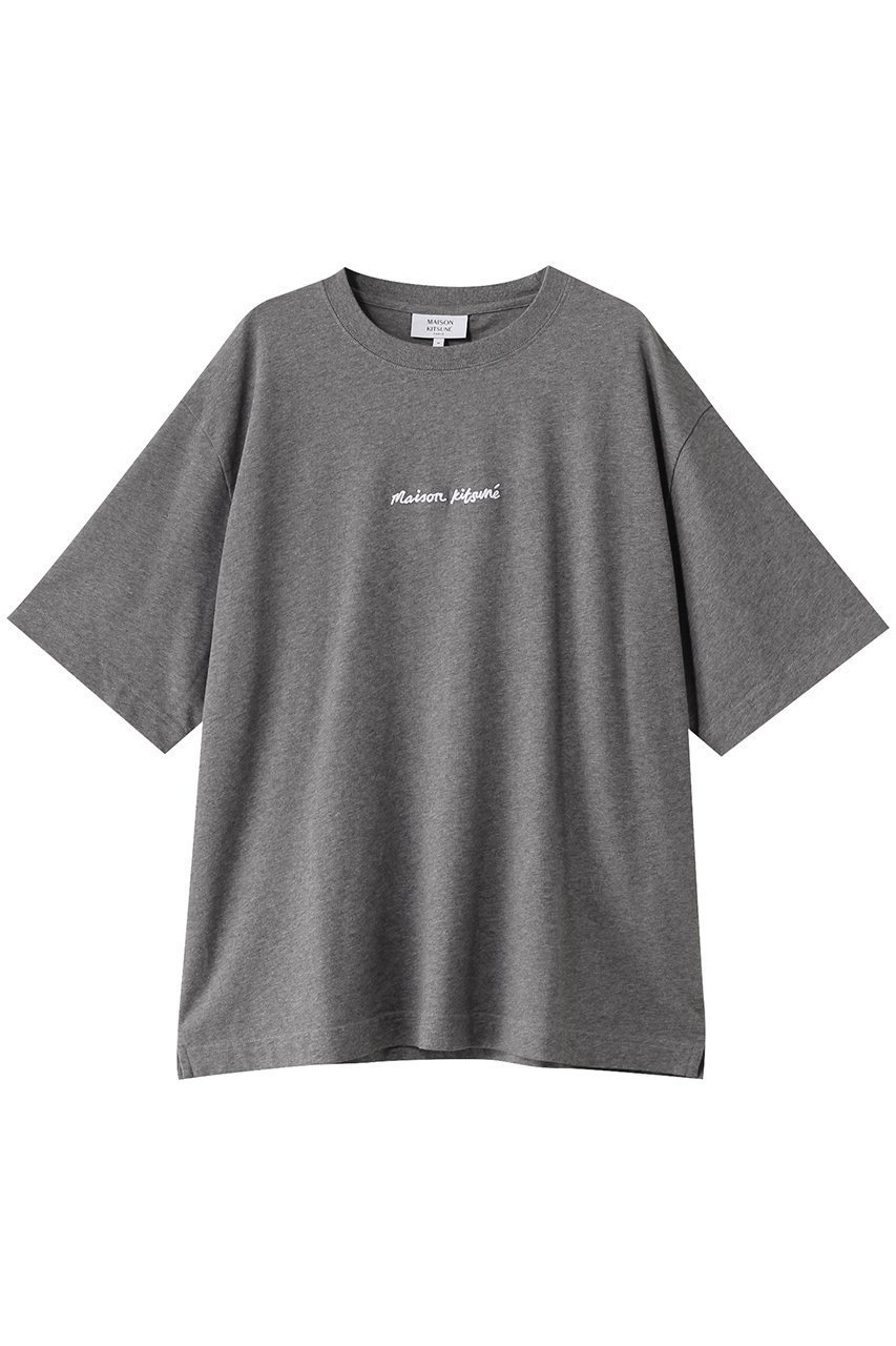 【メゾン キツネ/MAISON KITSUNE / MEN】の【MEN】MAISON KITSUNE EMBROIDERY OVERSIZE Tシャツ インテリア・キッズ・メンズ・レディースファッション・服の通販 founy(ファニー) 　ファッション　Fashion　メンズファッション　Fashion for Men　トップス・カットソー　Cut & Sew Tops　メンズシャツ　Shirts　ショート　Short, Short Length　スリーブ　Sleeve, Long Sleeve / Short Sleeve　フロント　Front, Front Design　ベーシック　Basic, Essential　ミディアムグレーメランジ|ID: prp329100004434747 ipo3291000000032864903