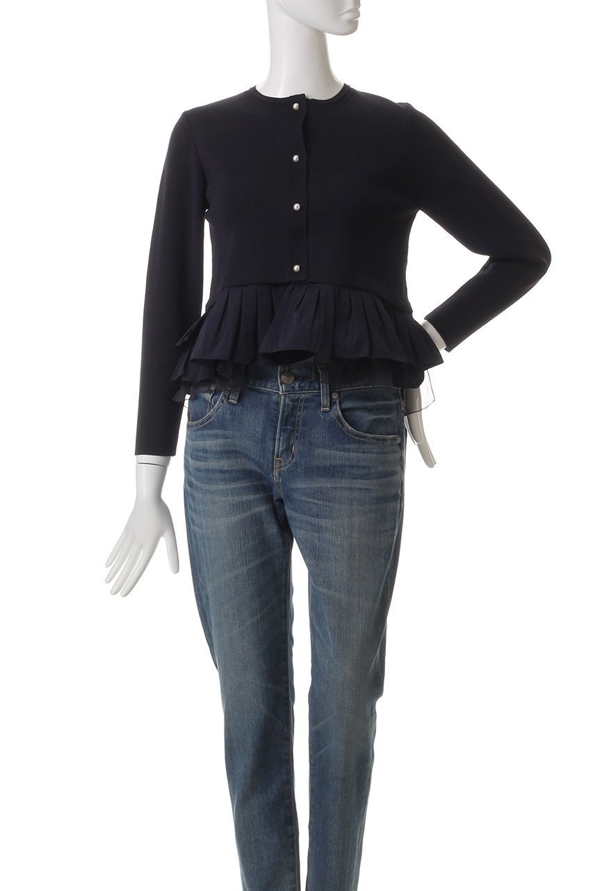 【マリリンムーン/MARILYN MOON】のコットンナイロンプリーツタフタカーディガン 人気、トレンドファッション・服の通販 founy(ファニー) 　ファッション　Fashion　レディースファッション　WOMEN　トップス・カットソー　Tops/Tshirt　ニット　Knit Tops　カーディガン　Cardigans　アシンメトリー　Asymmetry　カーディガン　Cardigan　クロップド　Cropped　シンプル　Simple　タフタ　Taffeta　チュール　Tulle　パール　Pearl　プリーツ　Pleats　ランダム　Random　other-2|ID: prp329100004434769 ipo3291000000031258103