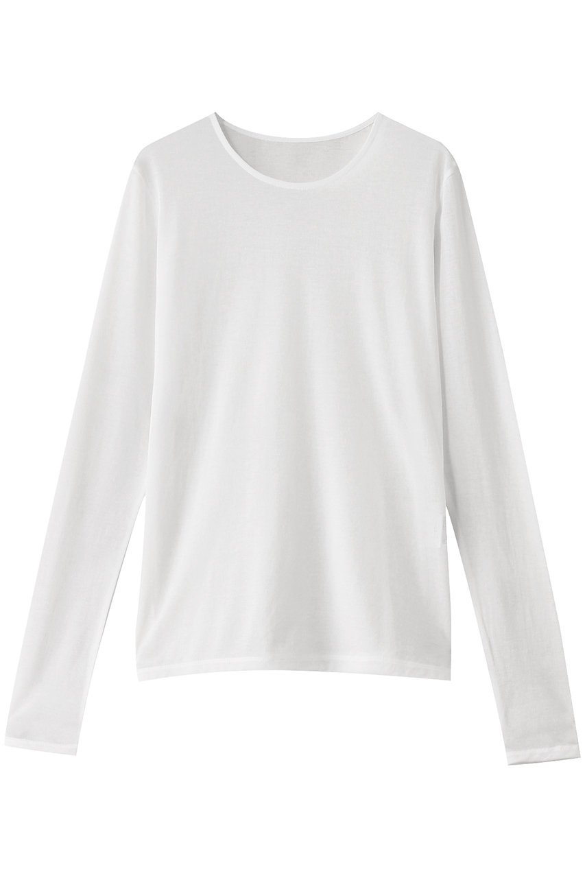 【アルアバイル/allureville】のシアー天竺ロンTEE インテリア・キッズ・メンズ・レディースファッション・服の通販 founy(ファニー) 　ファッション　Fashion　レディースファッション　Fashion for Women　トップス・カットソー　Cut & Sew Tops　シャツ・ブラウス・オフィスカジュアル　Elegant Blouses & Button-Ups　ロングTシャツ・Tシャツ　Longline T-Shirts & Tees　カットソー・ベーシックTシャツ　Cut-and-Sewn Tops / Stretch Tees & Basics　インナー　Innerwear　シアー　Sheer, See-Through　シンプル　Simple, Minimal　スリーブ　Sleeve, Long Sleeve / Short Sleeve　ロング　Long, Long-Length　オフホワイト|ID: prp329100004434770 ipo3291000000036046009