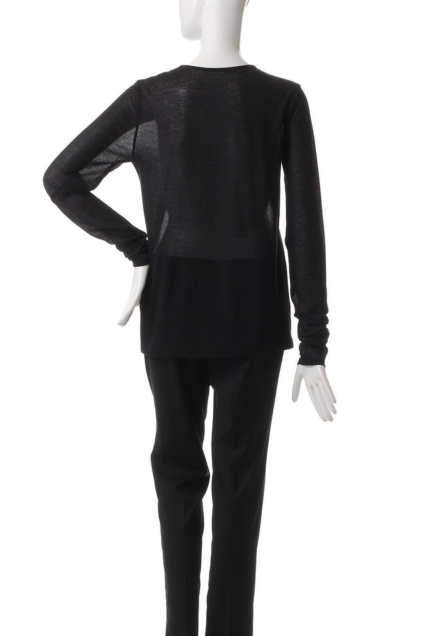 【アルアバイル/allureville】のシアー天竺ロンTEE 人気、トレンドファッション・服の通販 founy(ファニー) 　ファッション　Fashion　レディースファッション　Fashion for Women　トップス・カットソー　Cut & Sew Tops　シャツ・ブラウス・オフィスカジュアル　Elegant Blouses & Button-Ups　ロングTシャツ・Tシャツ　Longline T-Shirts & Tees　カットソー・ベーシックTシャツ　Cut-and-Sewn Tops / Stretch Tees & Basics　インナー　Innerwear　シアー　Sheer, See-Through　シンプル　Simple, Minimal　スリーブ　Sleeve, Long Sleeve / Short Sleeve　ロング　Long, Long-Length　other-4|ID: prp329100004434770 ipo3291000000036046019