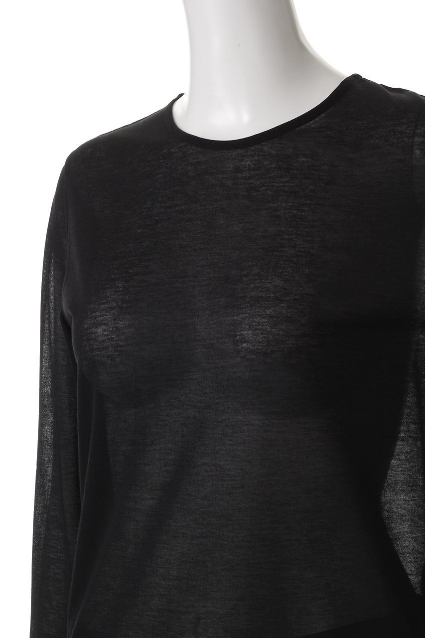 【アルアバイル/allureville】のシアー天竺ロンTEE 人気、トレンドファッション・服の通販 founy(ファニー) 　ファッション　Fashion　レディースファッション　Fashion for Women　トップス・カットソー　Cut & Sew Tops　シャツ・ブラウス・オフィスカジュアル　Elegant Blouses & Button-Ups　ロングTシャツ・Tシャツ　Longline T-Shirts & Tees　カットソー・ベーシックTシャツ　Cut-and-Sewn Tops / Stretch Tees & Basics　インナー　Innerwear　シアー　Sheer, See-Through　シンプル　Simple, Minimal　スリーブ　Sleeve, Long Sleeve / Short Sleeve　ロング　Long, Long-Length　other-5|ID: prp329100004434770 ipo3291000000036046021