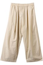 【ミズイロ インド/mizuiro ind】のcotton linen high waist tuck wide PT パンツ ivory|ID:prp329100004434772