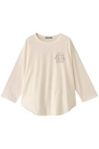 【エリオポール/heliopole】のロゴラグランスリーブTシャツ アイボリー|ID: prp329100004434774 ipo3291000000035060721
