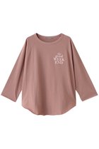 【エリオポール/heliopole】のロゴラグランスリーブTシャツ ピンク|ID: prp329100004434774 ipo3291000000035060723