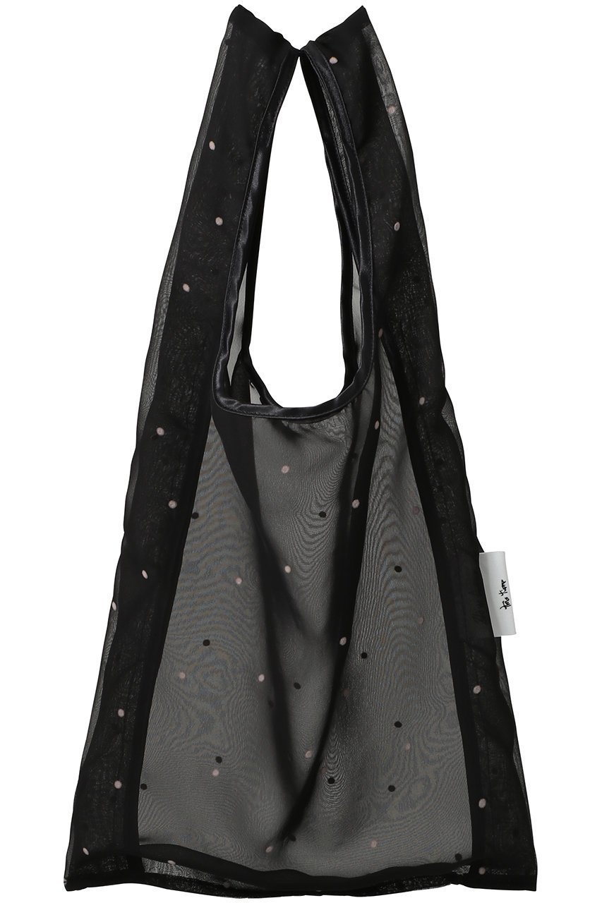 【ウィムガゼット/Whim Gazette】のアップサイクルエコBAG インテリア・キッズ・メンズ・レディースファッション・服の通販 founy(ファニー) 　ファッション　Fashion　レディースファッション　Fashion for Women　バッグ　Bags　エレガント 上品　Elegant　シアー　Sheer, See-Through　シンプル　Simple, Minimal　ドット　Polka Dot, Dot Pattern　旅行　Travel　ブラック|ID: prp329100004434776 ipo3291000000036693117