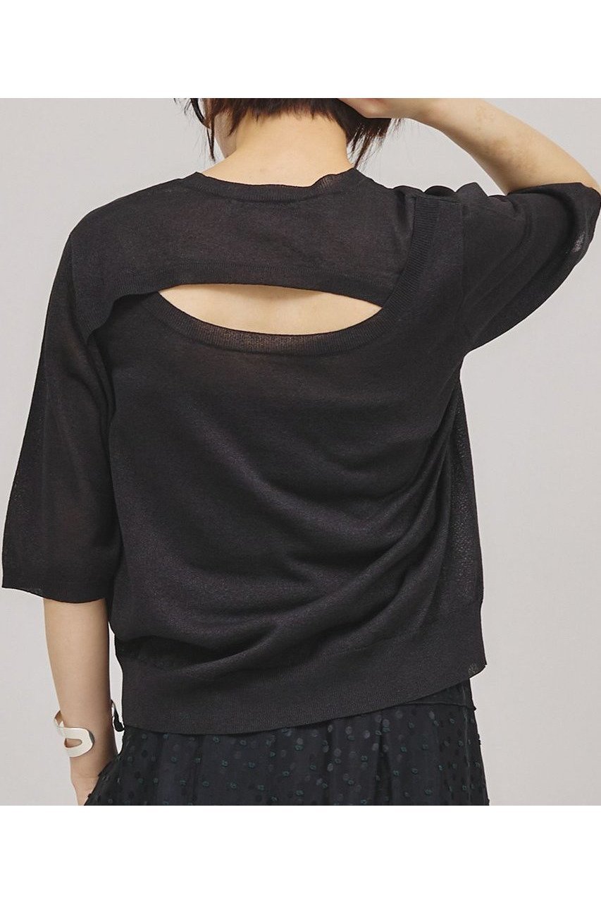 【カレンソロジー/Curensology】のバックコンシャスニットプルオーバー 人気、トレンドファッション・服の通販 founy(ファニー) 　ファッション　Fashion　レディースファッション　WOMEN　トップス・カットソー　Tops/Tshirt　ニット　Knit Tops　プルオーバー　Pullover　アクセサリー　Accessories　サマー　Summer　スリット　Slit　ボトム　Bottom　夏　Summer　NEW・新作・新着・新入荷　New Arrivals　 other-1|ID: prp329100004434785 ipo3291000000030979392