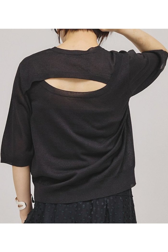 【カレンソロジー/Curensology】のバックコンシャスニットプルオーバー インテリア・キッズ・メンズ・レディースファッション・服の通販 founy(ファニー) https://founy.com/ ファッション Fashion レディースファッション WOMEN トップス・カットソー Tops/Tshirt ニット Knit Tops プルオーバー Pullover アクセサリー Accessories サマー Summer スリット Slit ボトム Bottom 夏 Summer NEW・新作・新着・新入荷 New Arrivals |ID: prp329100004434785 ipo3291000000030979393