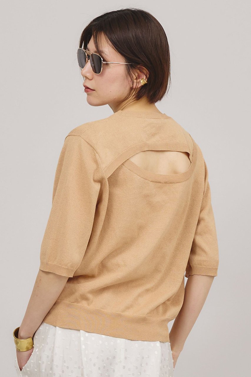 【カレンソロジー/Curensology】のバックコンシャスニットプルオーバー 人気、トレンドファッション・服の通販 founy(ファニー) 　ファッション　Fashion　レディースファッション　WOMEN　トップス・カットソー　Tops/Tshirt　ニット　Knit Tops　プルオーバー　Pullover　アクセサリー　Accessories　サマー　Summer　スリット　Slit　ボトム　Bottom　夏　Summer　NEW・新作・新着・新入荷　New Arrivals　other-3|ID: prp329100004434785 ipo3291000000031258210