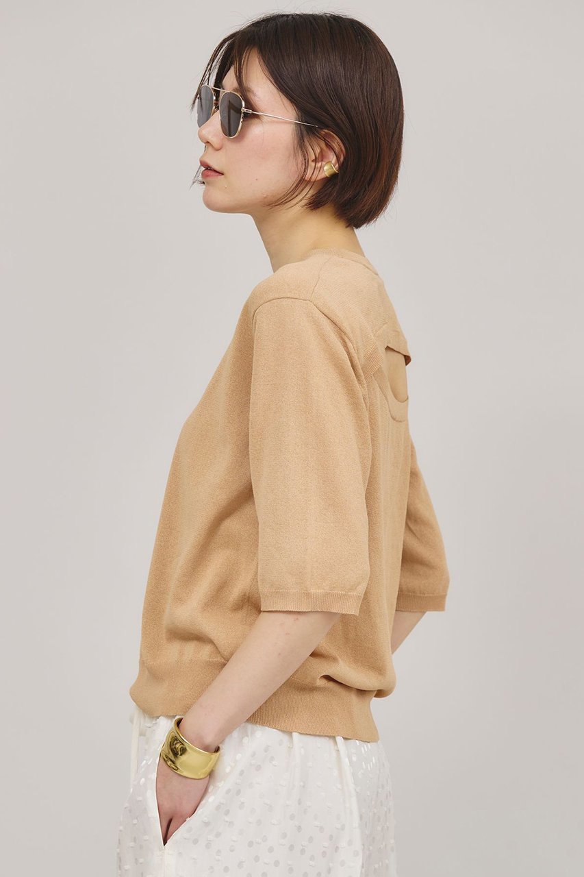 【カレンソロジー/Curensology】のバックコンシャスニットプルオーバー 人気、トレンドファッション・服の通販 founy(ファニー) 　ファッション　Fashion　レディースファッション　WOMEN　トップス・カットソー　Tops/Tshirt　ニット　Knit Tops　プルオーバー　Pullover　アクセサリー　Accessories　サマー　Summer　スリット　Slit　ボトム　Bottom　夏　Summer　NEW・新作・新着・新入荷　New Arrivals　other-4|ID: prp329100004434785 ipo3291000000031258212