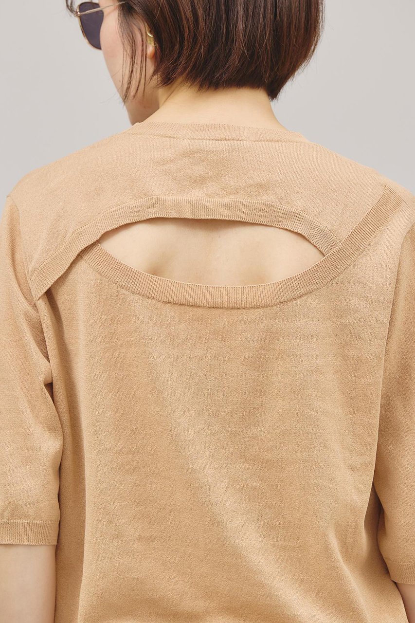 【カレンソロジー/Curensology】のバックコンシャスニットプルオーバー 人気、トレンドファッション・服の通販 founy(ファニー) 　ファッション　Fashion　レディースファッション　WOMEN　トップス・カットソー　Tops/Tshirt　ニット　Knit Tops　プルオーバー　Pullover　アクセサリー　Accessories　サマー　Summer　スリット　Slit　ボトム　Bottom　夏　Summer　NEW・新作・新着・新入荷　New Arrivals　other-8|ID: prp329100004434785 ipo3291000000031326694