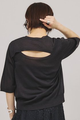 【カレンソロジー/Curensology】のバックコンシャスニットプルオーバー 人気、トレンドファッション・服の通販 founy(ファニー) ファッション Fashion レディースファッション Ladies' Fashion Online トップス・カットソー Tops/Tshirt ニット Knit Tops プルオーバー Pullover アクセサリー Accessories サマー Summer スリット Slit ボトム Bottom 再入荷 Restock/Back In Stock/Re Arrival 夏 Summer |ID:prp329100004434785
