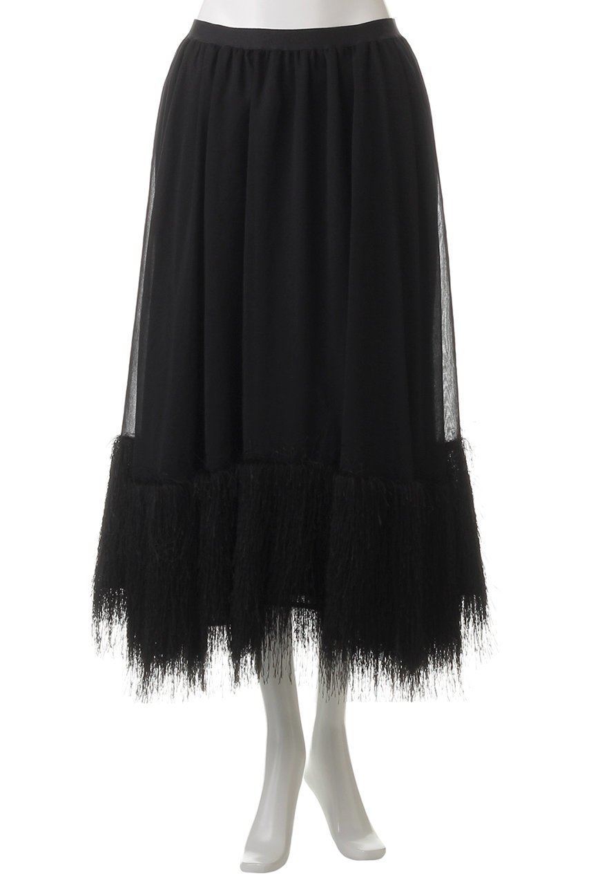 【カレンソロジー/Curensology】のCSGフリンジフレアースカート 人気、トレンドファッション・服の通販 founy(ファニー) 　ファッション　Fashion　レディースファッション　WOMEN　スカート　Skirt　ロングスカート　Long Skirt　エレガント 上品　Elegant　シアー　Sheer　シンプル　Simple　フレア　Flare　ロング　Long　other-2|ID: prp329100004434788 ipo3291000000031258226