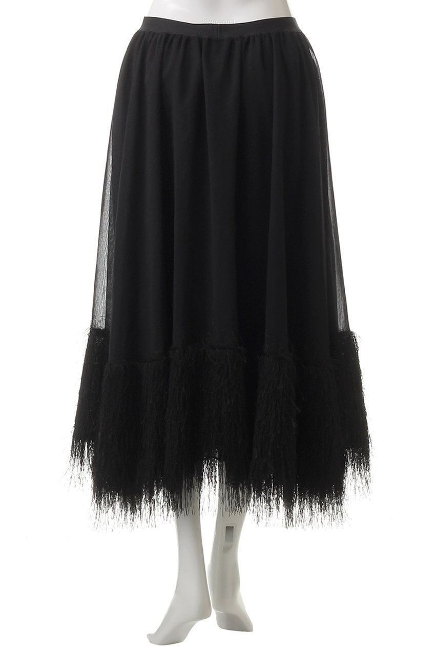 【カレンソロジー/Curensology】のCSGフリンジフレアースカート 人気、トレンドファッション・服の通販 founy(ファニー) 　ファッション　Fashion　レディースファッション　WOMEN　スカート　Skirt　ロングスカート　Long Skirt　エレガント 上品　Elegant　シアー　Sheer　シンプル　Simple　フレア　Flare　ロング　Long　other-4|ID: prp329100004434788 ipo3291000000031258230