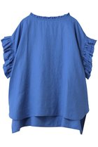 【ハウス オブ ロータス/HOUSE OF LOTUS】のリネンフリルブラウス 人気、トレンドファッション・服の通販 founy(ファニー) ファッション Fashion レディースファッション Fashion for Women トップス・カットソー Cut & Sew Tops シャツ・ブラウス・オフィスカジュアル Elegant Blouses & Button-Ups サマー Summer, Summer Style ショート Short, Short Length スリーブ Sleeve, Long Sleeve / Short Sleeve パターン Pattern, Design Print フリル Frill, Ruffle リネン Linen, Linen Fabric リラックス Relax, Relaxed Fit 定番 Standard, Basic Item thumbnail ブルー|ID: prp329100004434792 ipo3291000000032769998
