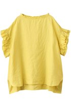 【ハウス オブ ロータス/HOUSE OF LOTUS】のリネンフリルブラウス 人気、トレンドファッション・服の通販 founy(ファニー) ファッション Fashion レディースファッション Fashion for Women トップス・カットソー Cut & Sew Tops シャツ・ブラウス・オフィスカジュアル Elegant Blouses & Button-Ups サマー Summer, Summer Style ショート Short, Short Length スリーブ Sleeve, Long Sleeve / Short Sleeve パターン Pattern, Design Print フリル Frill, Ruffle リネン Linen, Linen Fabric リラックス Relax, Relaxed Fit 定番 Standard, Basic Item thumbnail イエロー|ID: prp329100004434792 ipo3291000000032770003
