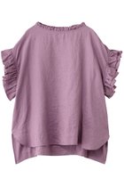 【ハウス オブ ロータス/HOUSE OF LOTUS】のリネンフリルブラウス 人気、トレンドファッション・服の通販 founy(ファニー) ファッション Fashion レディースファッション Fashion for Women トップス・カットソー Cut & Sew Tops シャツ・ブラウス・オフィスカジュアル Elegant Blouses & Button-Ups サマー Summer, Summer Style ショート Short, Short Length スリーブ Sleeve, Long Sleeve / Short Sleeve パターン Pattern, Design Print フリル Frill, Ruffle リネン Linen, Linen Fabric リラックス Relax, Relaxed Fit 定番 Standard, Basic Item thumbnail パープル系|ID: prp329100004434792 ipo3291000000032770005